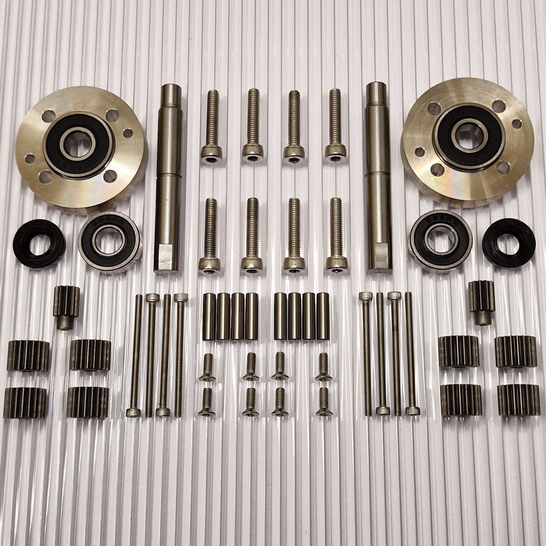 Repair kit for Husqvarna Automower 320 420 430X 440 450X 520 550 wheel motor with improved bearing system and 8X planetary gears